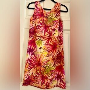 Tropical Floral Sleeveless Dress
